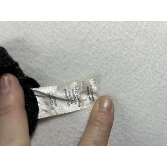 Cabi Women's size small Tank Top Scoop Neck Racerback Heather gray black trim - Picture 4 of 6